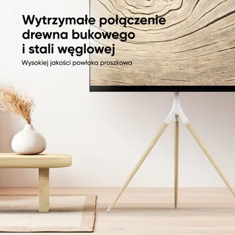 ONKRON Wewnętrzny stojak TV dla 32"-65" maks 35 kg, obrotowy, czarny TS1220