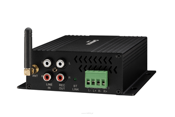 MONACOR SA-40BT Miniaturowy wzmacniacz stereo, 2 x 20W z interfejsem Bluetooth.
