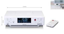 LENCO KCR-190WH Radio kuchenne DAB+/FM z Bluetooth®, oświetleniem LED i timerem - białe