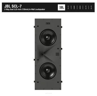 JBL SYNTHESIS SCL-7  Dwdrożna kolumna surround/LCR do odsłuchu poza osiowego i montażu ściennego Zalecana moc wzmacniacza: 25 - 150 W RMS.