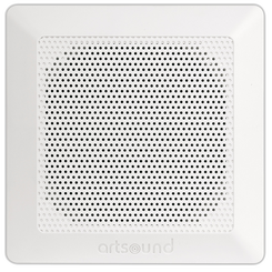 ArtSound DC84 BIAŁY – kwadratowy – wymiary: 146 x 146 mm / głośnik dwudrożny / 6,5” polypropylen woofer + 1” tweeter / moc: 120 W RMS / pasmo: 60 – 20 kHz / 8 ohm