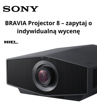 SONY BRAVIA Projector 8  (VPL-XW6100ES) Black  Zapewnij sobie doświadczenia HDR jak w prawdziwym kinie: laserowy projektor do kina domowego z natywnym 4K SXRD (3400 lm / 2700 lm) z procesorem XR