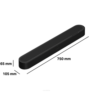 Sonos Beam Ultra – Czarny soundbar Dolby Atmos 7.1.2 z HDMI eARC z Dolby Atmos do telewizorów o przekątnej do 65 cali. - 4