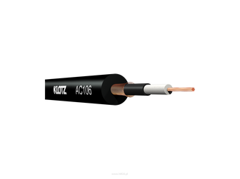 KLOTZ AC106SW  kabel audio  konstrukcja koncentryczna - warstwa przewodząca - PVC Przewód do subwoofera.