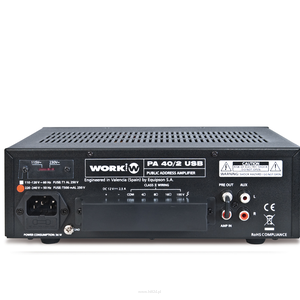 WORK PA 40/2 USB wzmacniacz miksujący - 2