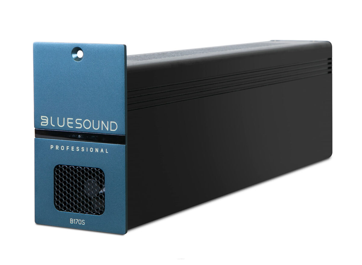 Bluesound B170S Wzmacniacz stereo z sieciowym odtwarzaczem muzycznym • 2 x 80 W (8Ω), 1 x 100W @ 100 V