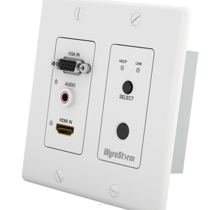 WyreStorm 2x1 HDMI/VGA over HDBaseT Auto-Switching 2-Gang In-Wall Transmitter - 2
