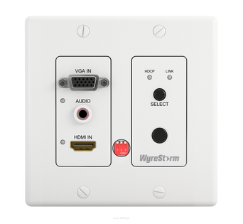 WyreStorm 2x1 HDMI/VGA over HDBaseT Auto-Switching 2-Gang In-Wall Transmitter