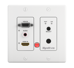 WyreStorm 2x1 HDMI/VGA over HDBaseT Auto-Switching 2-Gang In-Wall Transmitter