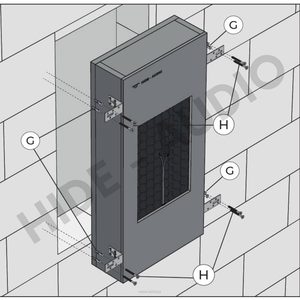 HIDE-AUDIO Obudowa akustyczna głośnika Monitor Audio W265 - 700/330/127 M1409 Wymiar zewnętrzny 700 x 330 x 127 gł mm Do głośników prostokątnych Monitor Audio W265 - 3