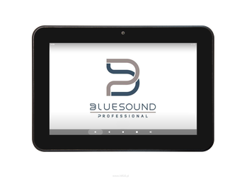 Bluesound CP300 funkcjonalność 8-calowego kolorowego tabletu z ekranem dotykowym z zasilaniem przez Ethernet (PoE+) i aplikacją Bluesound Controller na Androida