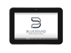 Bluesound CP300 funkcjonalność 8-calowego kolorowego tabletu z ekranem dotykowym z zasilaniem przez Ethernet (PoE+) i aplikacją Bluesound Controller na Androida