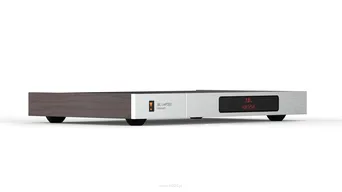 JBL MP350 Classic Sieciowy odtwarzacz multimedialny o klasycznej stylistyce Srebrny z okleiną z drewna orzechowego