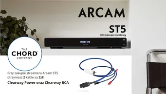 ARCAM ST5 (Radia ST5) Wysublimowana muzykalność + bogate wyposażenie, Twój topowy system audio. Streamer