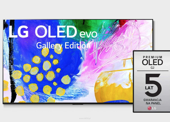 LG OLED65G23LA  Gallery 4K ze sztuczną inteligencją, Cinema HDR, Smart TV, 120Hz, DVB-T2/HEVC, OLED77G2