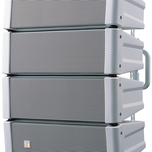 TOA HX-5W-WP Pożarowy system głośnikowy z regulowaną charakterystyką promieniowania; zbudowany z 4 modułów głośnikowych (woofer + 3 tweetery każdy); moc znamionowa 200W, efektywność 96-99 dB SPL (zależnie od kąta otwarcia), pasmo przenoszenia 70(85)Hz - 2 - 2