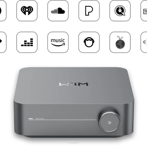 Multiroom 3 strefy  Monitor Audio C2M-T2X Stereo Creator / WiiM AMP DARK GRAY 60 W na kanał przy 8 omach i aż 120 W na kanał przy 4 omach. Bezproblemowe odtwarzanie dźwięku w trybie Multiroom. - 2