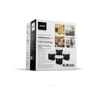 BOSE AudioPack Pro C4 Biały /Czarny "Zestaw nagłośnienia dla kawiarni/restauracji: montaż własny, oszczędność gwarantowana"