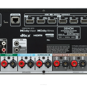 Denon AVR-S970H 7.2-kanałowy amplituner AV, 145W, 8K Ultra HD, 6 wejść HDMI, 3D Audio, HEOS - 4