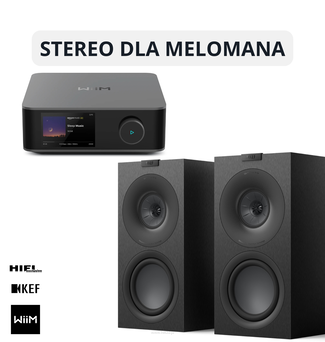 WiiM Amp Ultra Grey + KEF Q Concerto Czarny  Z myślą o melomanach, fanach kina domowego i entuzjastach inteligentnego domu
