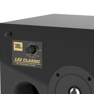 JBL L82 Classic  Black Edition Kompaktowy dwudrożny monitor wyposażony w zaawansowane technologie akustyczne JBL w połączeniu z kultowym stylem retro. - 3