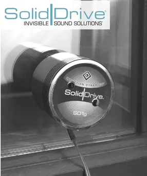 SolidDrive SD1 wzbudniki akustyczne do szkła,