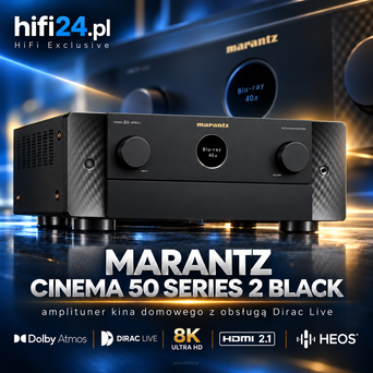 Marantz CINEMA 50 Series 2 Black – amplituner kina domowego z obsługą Dirac Live