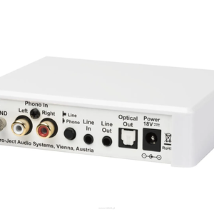 PRO-JECT  Optical Box E  Przedwzmacniacz gramofonowy z konwersją A/D  Szczególnie do użytku z urządzeniami bez wejścia analogowego, takimi jak odbiorniki kina domowego, soundbary - 3
