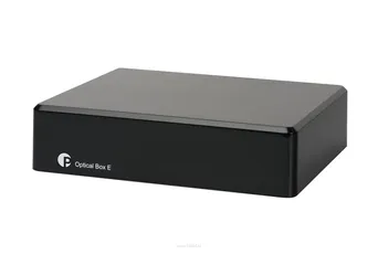 PRO-JECT  Optical Box E  Przedwzmacniacz gramofonowy z konwersją A/D  Szczególnie do użytku z urządzeniami bez wejścia analogowego, takimi jak odbiorniki kina domowego, soundbary