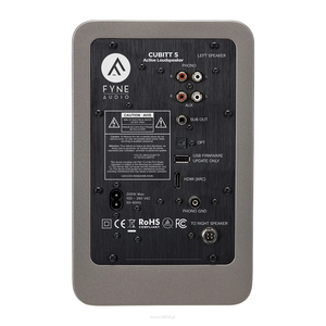 Fyne Audio Cubitt 5 Pearl Titanium– aktywne kolumny stereo 240 W z HDMI ARC i Bluetooth aptX HD - 3