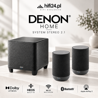 Denon Home 200 × 2 + Home Subwoofer – bezprzewodowy system stereo 2.1 z Dolby Atmos
