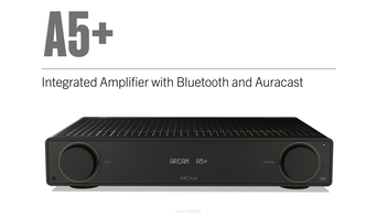 ARCAM A5+ Zintegrowany wzmacniacz z łącznością Bluetooth i obsługą Auracast
