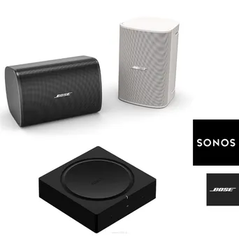 Sonos Amp Zestaw wzmacniacz bezprzewodowy, Głośniki Bose Designmax DM5SE