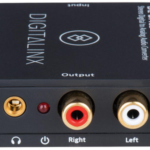 DigitaLinx DL-DAC2 Konwerter cyfrowo analogowy. 1 x coax + 1 x optical (stereo digital audio) -> 1 x 3.5mm jack + 2 x RCA - 3