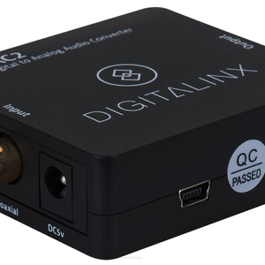 DigitaLinx DL-DAC2 Konwerter cyfrowo analogowy. 1 x coax + 1 x optical (stereo digital audio) -> 1 x 3.5mm jack + 2 x RCA - 4
