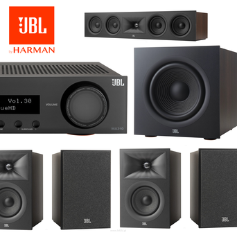 JBL MA 310 + Stage 250B + Stage 240B + Stage 245C + Stage 200P — zestaw kina domowego 5.1