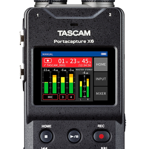 TASCAM Portacapture X6 Rejestrator i interfejs audio USB z 6 kanałami nagrywania - 2