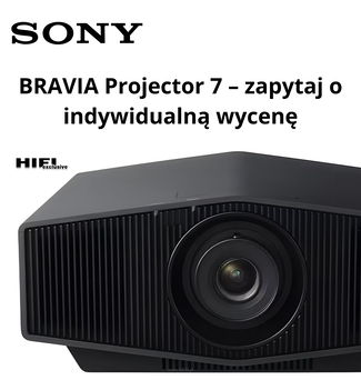 SONY BRAVIA Projector 7 (VPL‑XW5100ES) Black natywny projektor laserowy 4K SXRD do kina domowego (2200 lm) z procesorem XR.