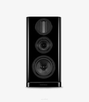 Wharfedale AURA 2 Black – czarny lakier wysoki połysk,  podstawkowe kolumny Hi-Fi inspirowane serią ELYSIAN