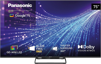 Telewizor PANASONIC TN-75W95CEZS4K QD-Mini LED 75" 144 Hz z tunerem, matową powłoką Glare Free Ultra i Google TV (W95C)
