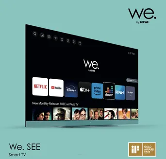 LOEWE We. SEE 55 Storm Grey  Niepowtarzalne telewizory LED Ultra HD z funkcją strumieniowania