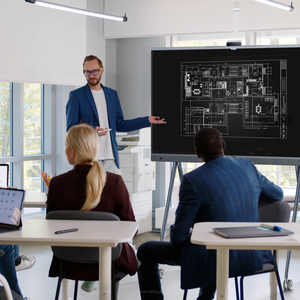 Yealink MeetingBoard 65 Pro 65-calowe rozwiązanie 4K all-in-one z ekranem dotykowym, kamerą 3 x 50 MP i mikrofonem 16-MEMS do małych pomieszczeń - 11