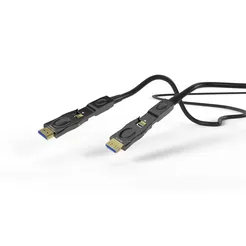 QTEX HFOC-300D-25 Aktywny hybrydowy kabel HDMI 2.1 8K/120 (męski-męski) z odłączanymi złączami, 25 m