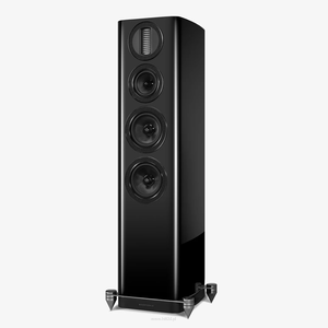 Wharfedale AURA 3  Black – czarny lakier wysoki połysk, podłogowe kolumny Hi-Fi inspirowane flagową serią ELYSIAN - 2