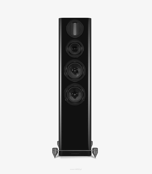 Wharfedale AURA 3  Black – czarny lakier wysoki połysk, podłogowe kolumny Hi-Fi inspirowane flagową serią ELYSIAN