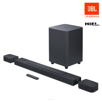 JBL BAR 1000 7.1.4-kanałowy soundbar z odłączanymi głośnikami surround, MultiBeam™, Dolby Atmos® i DTS:X