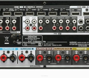 Denon AVC-X4800H 7.2-kanałowy wzmacniacz AV, 180W, 8K Ultra HD, 7 wejść HDMI, 3D Audio, HEOS - 3