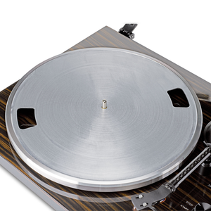 LENCO LBT-345WA Gramofon z Bluetooth  i wkładką Ortofon 2M Red, w zestawie chromowany stabilizator płyty - Orzech - 5