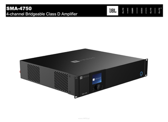JBL Synthesis SMA-4750 Profesjonalny wzmacniacz mocy klasy D do najbardziej wymagających instalacji kina domowego