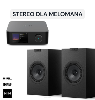 Wiim Amp Ultra Grey + KEF Q1 Czarny  Z myślą o melomanach, fanach kina domowego i entuzjastach inteligentnego domu